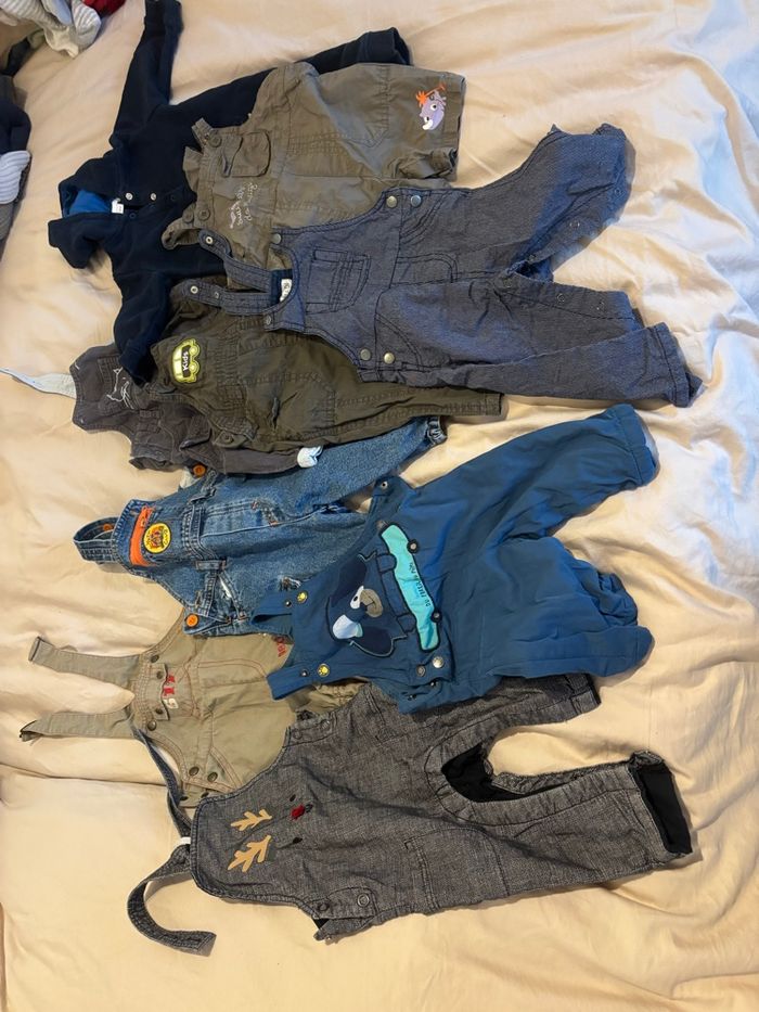 Lot de combinaisons et salopettes 6 mois garçon