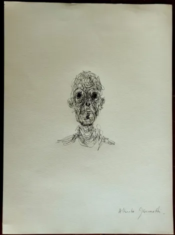 Dessin moderne portrait d'homme