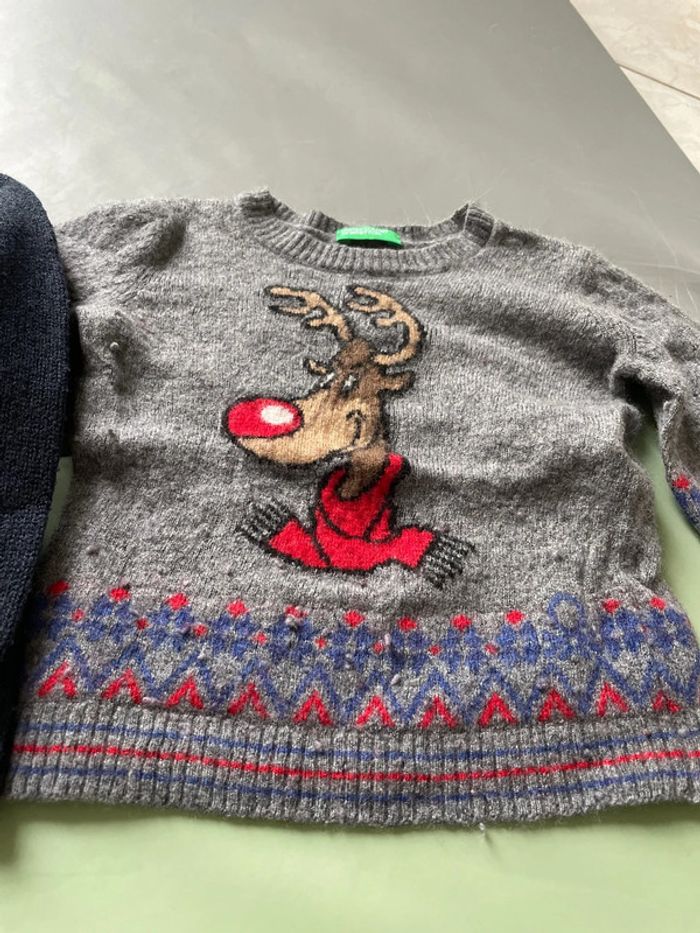Lot de 2 pulls de noël 12-18 mois - photo numéro 5