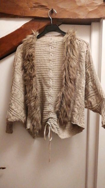 Cardigan fourrure