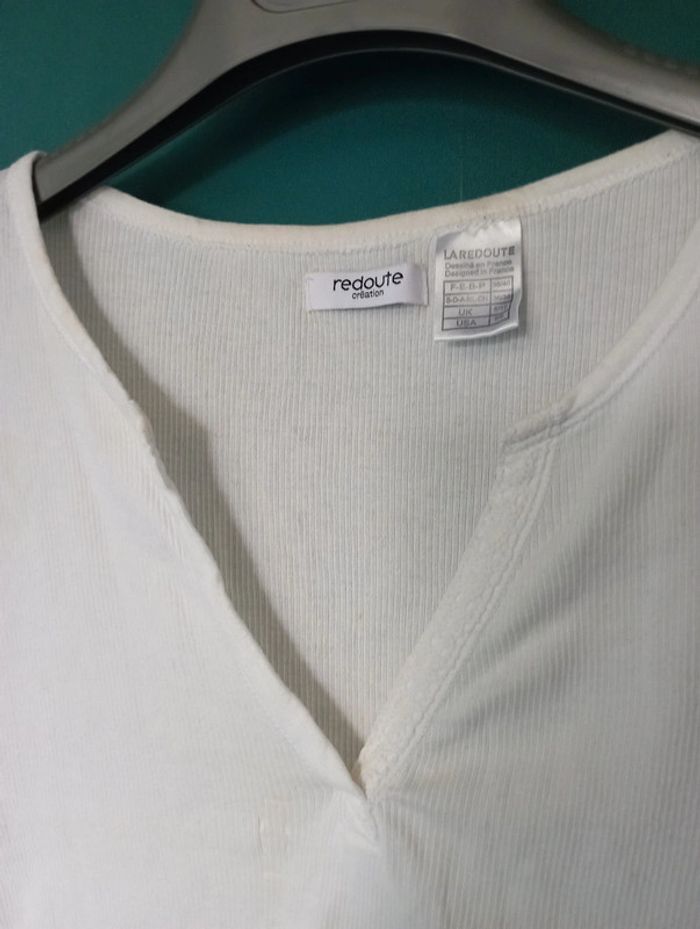 Tee shirt blanc coton - photo numéro 2