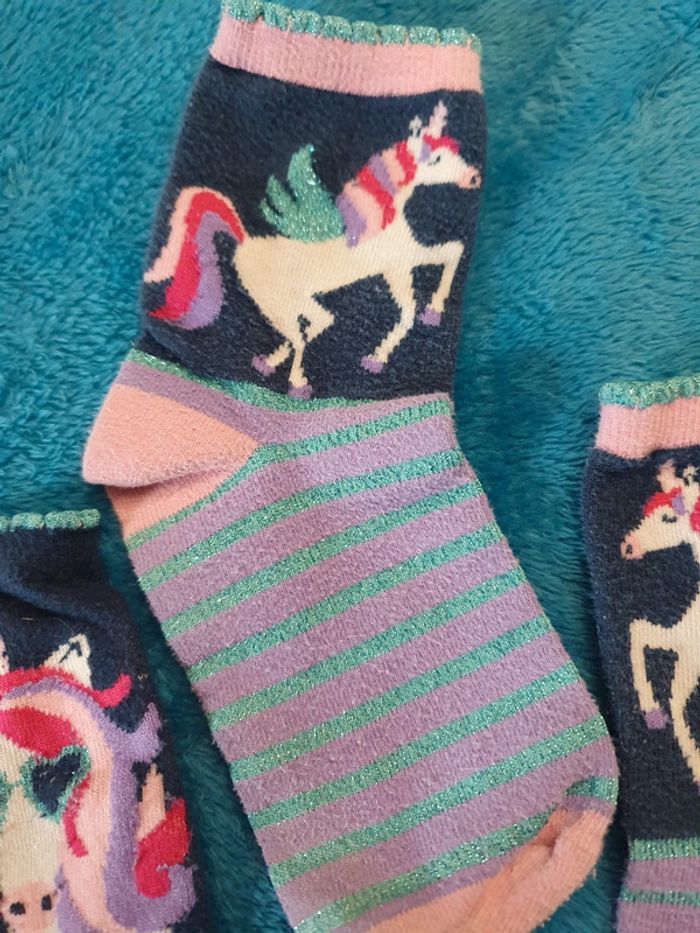 Lot 4 paires de chaussettes collection licorne - photo numéro 5