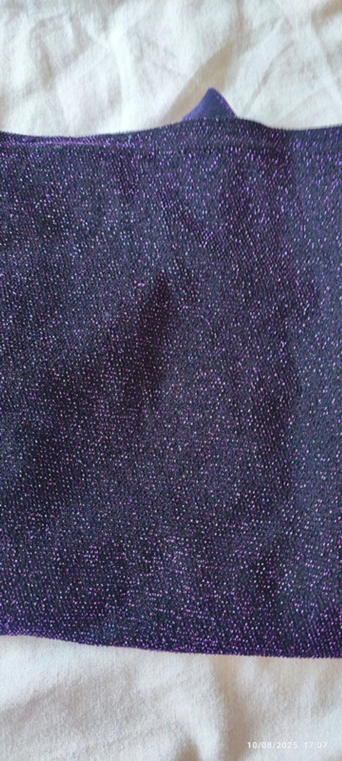 Haut à paillettes violette T 36 - photo numéro 5