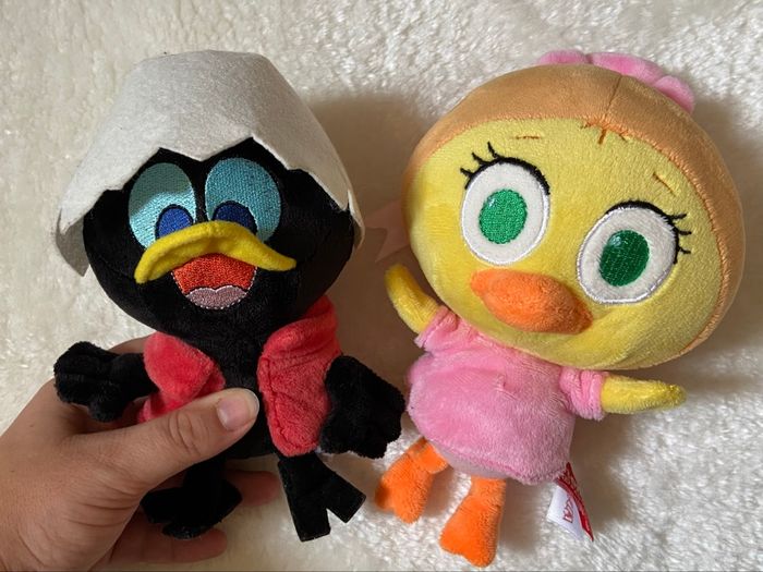 Lot de 2 peluches Calimero