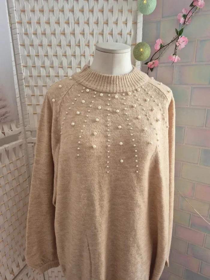 💕Jolie robe pull manches ballons la halle femme TXl / 42 💕 - photo numéro 3