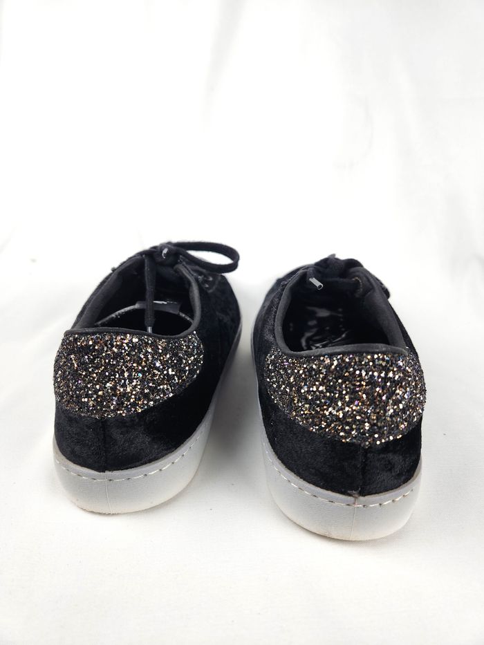 Baskets Victoria Noires avec Arrière Glitter - Taille 40 - photo numéro 6