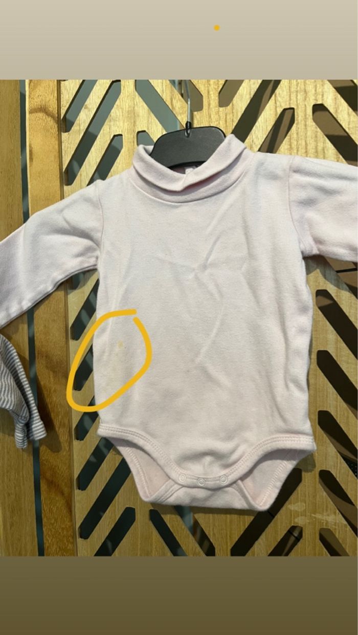 Lot bodies fille 74cm - photo numéro 7