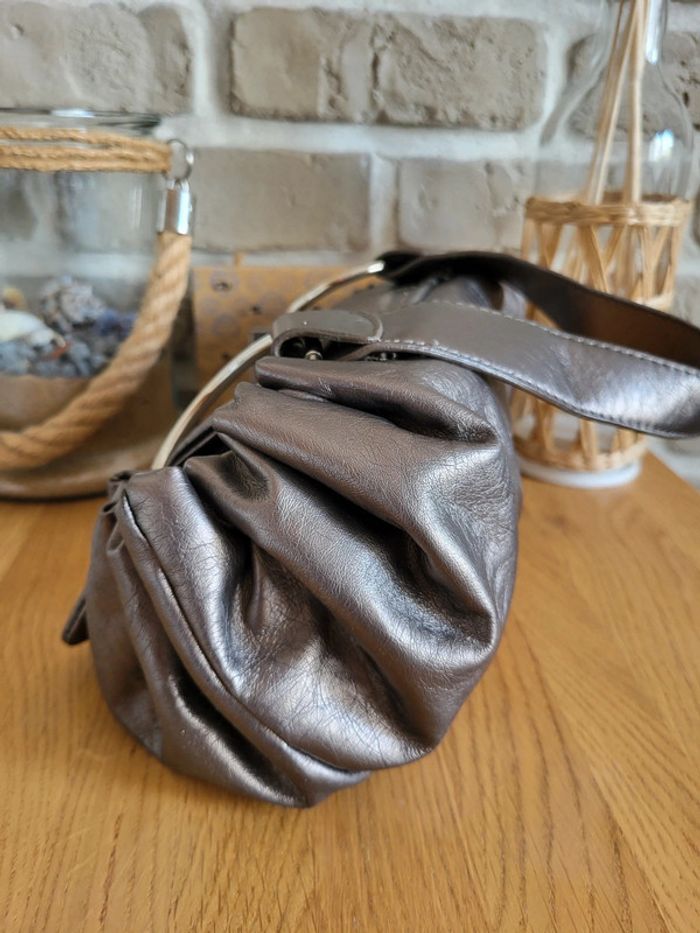 Sac à main Ravel – simili cuir bronze métallisé - photo numéro 5