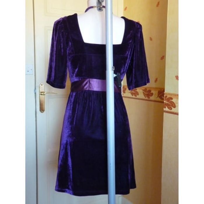 Robe violette vintage taille 38/40 - photo numéro 2
