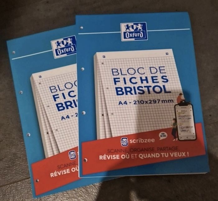 Bloc fiche bristol