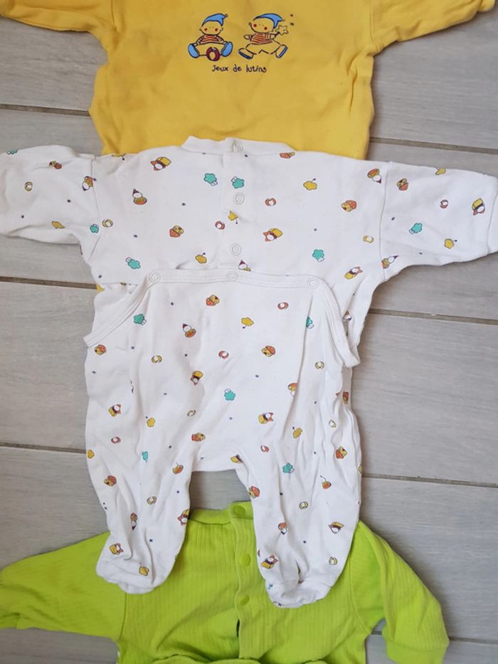Lot pyjamas mixte léger taille naissance - photo numéro 5