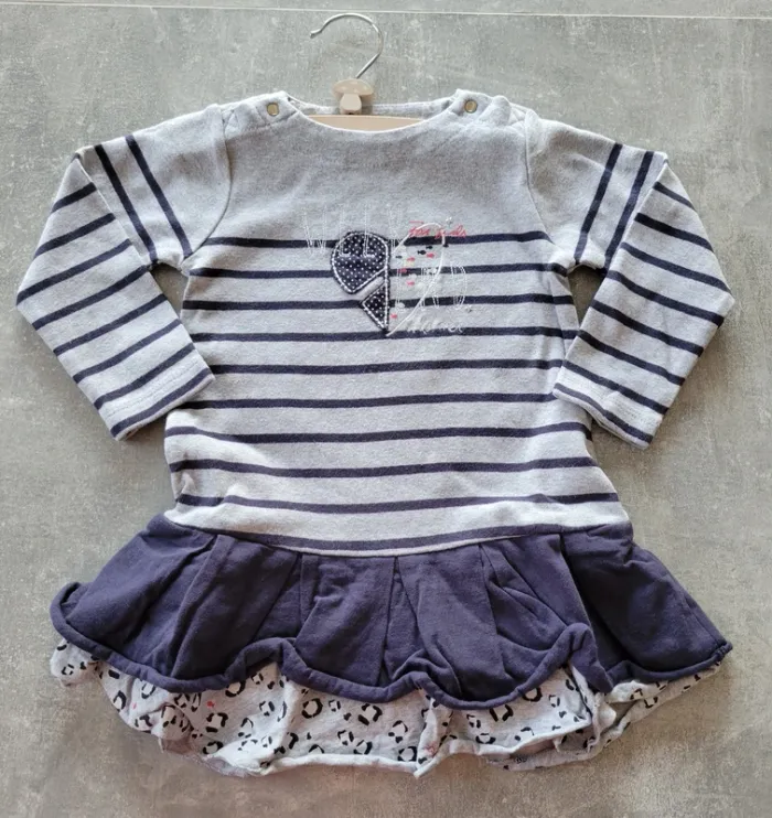 Robe Grise & Marine – week-end à la mer – 3 ans