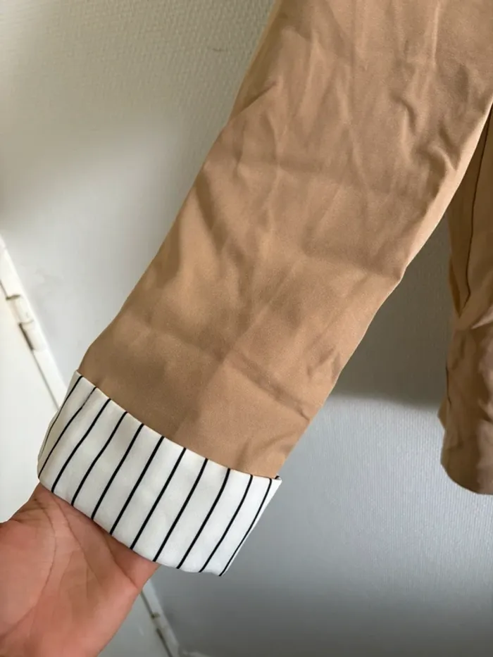 Veste blazer légère beige - photo numéro 2