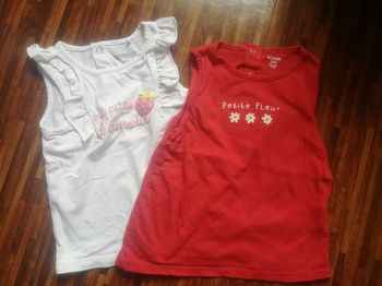 Lot de 2 débardeurs fille