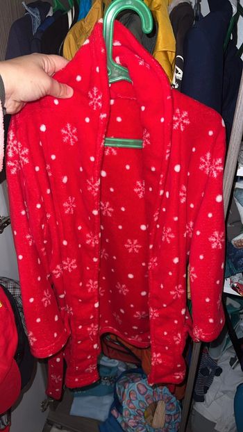 Peignoir flocons de neige, taille six ans