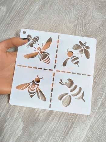 Pochoir abeilles