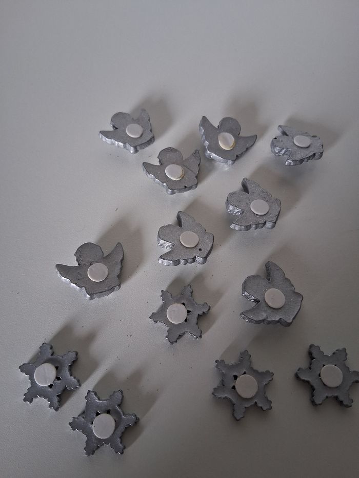 Lot d'anges et flocons à coller - photo numéro 2