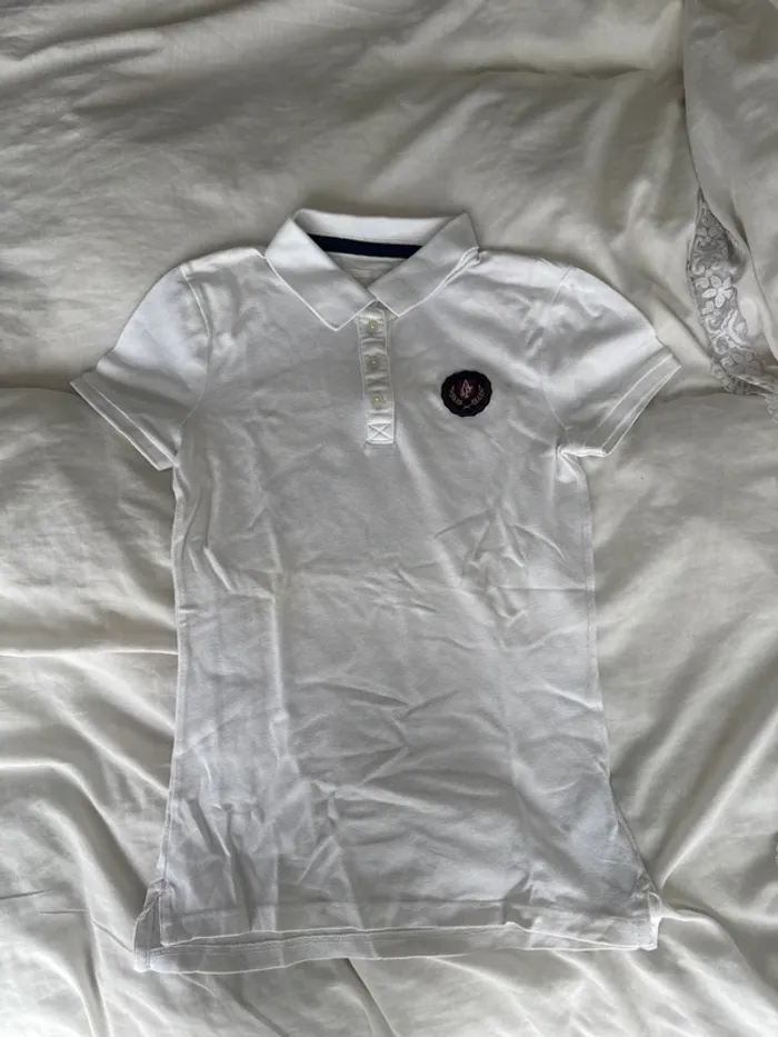 Polo femme abercrombie & fitch blanc en parfait état XS