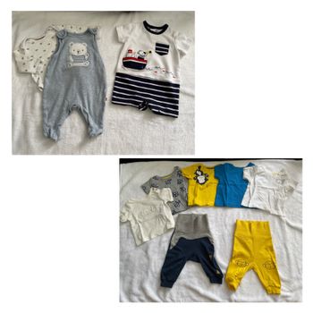 Lot de 10 vêtements 0-2 mois