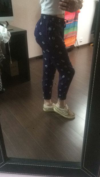 Pantalon toile bleu marine