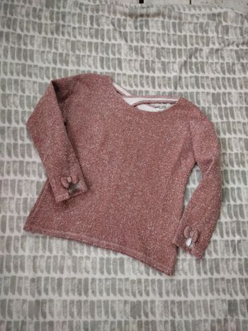 Pull manches 3/4 noeud dos ouvert style rétro vintage Naf Naf taille S 36