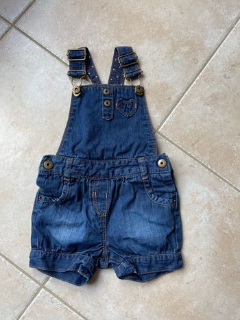 Salopette short en jean