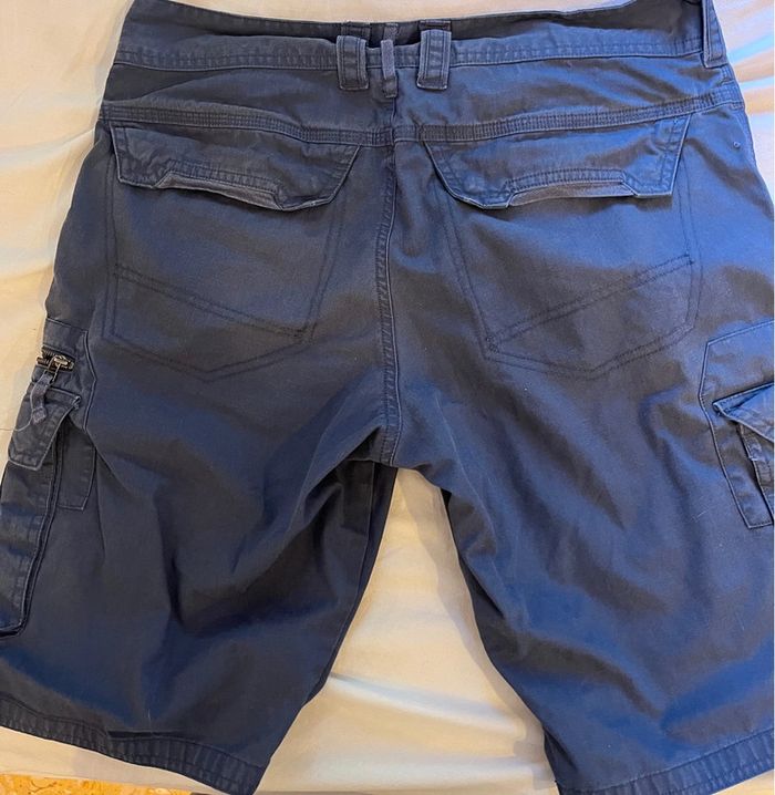 Short cargo poches multiples bleu taille 40 - photo numéro 2