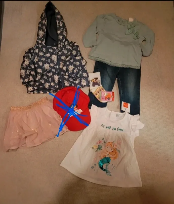 Lot bébé fille marques mélangé - photo numéro 2