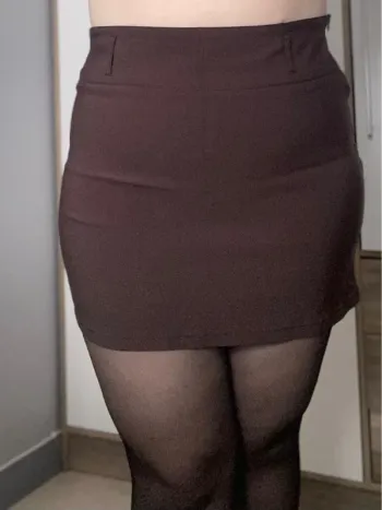 Mini-jupe marron 44
