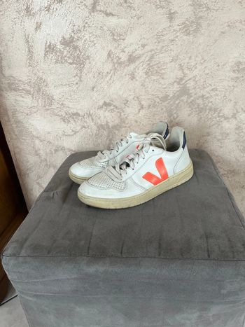 Baskets Veja / 38 Blanche et orange / Bon état