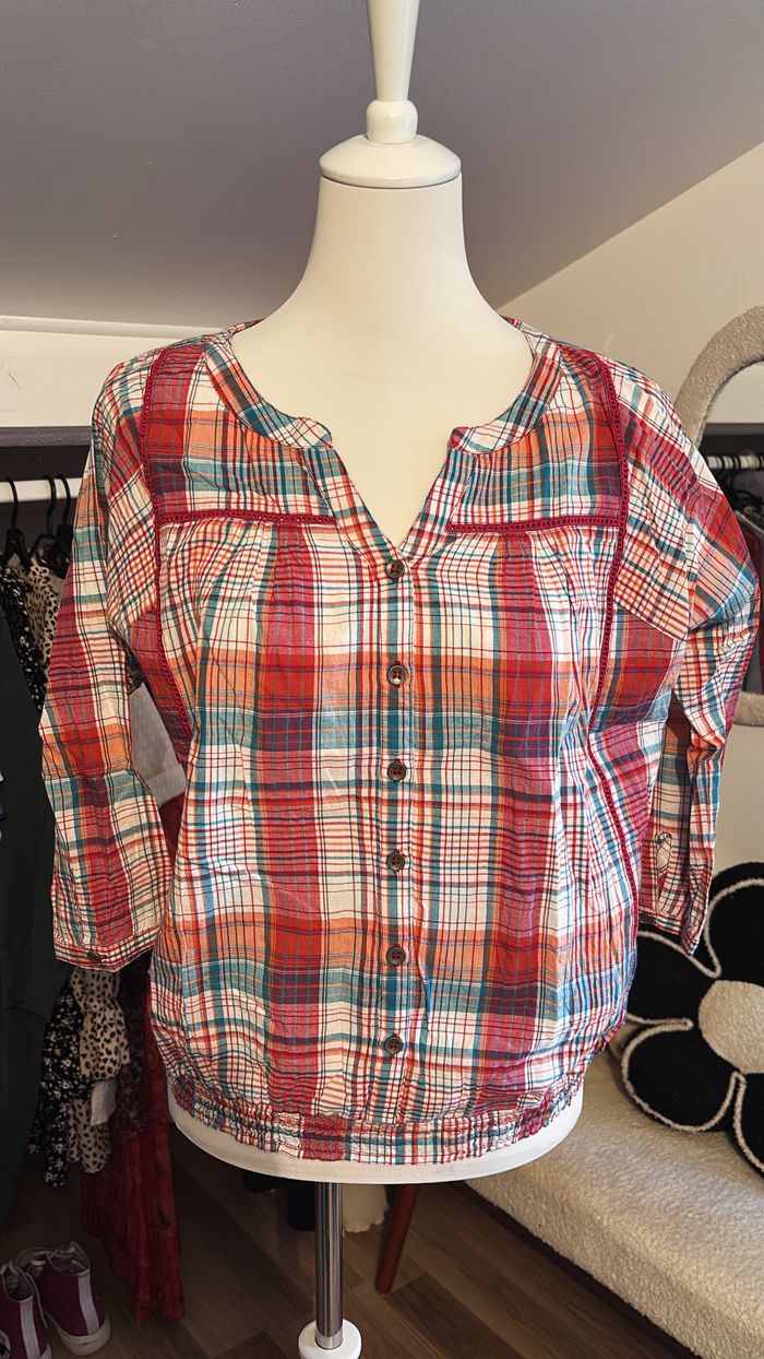 Chemise à carreaux Patrice Breal T42