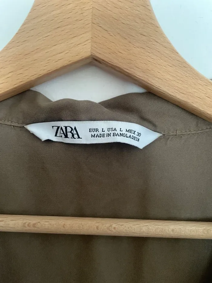 Robe kaki Zara L - photo numéro 2