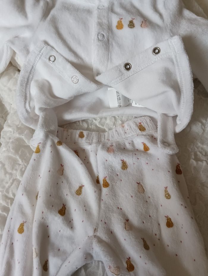 Pyjama bébé velours d'éponge - photo numéro 2