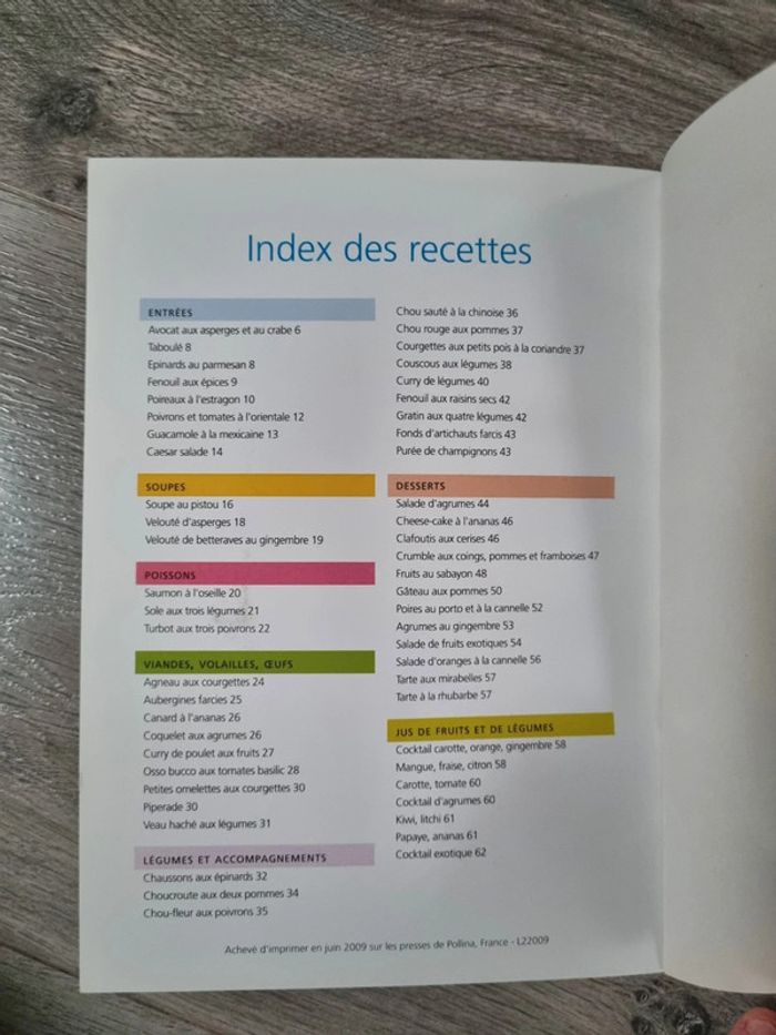 Lot de 2 livres recettes : fruits et légumes - photo numéro 3