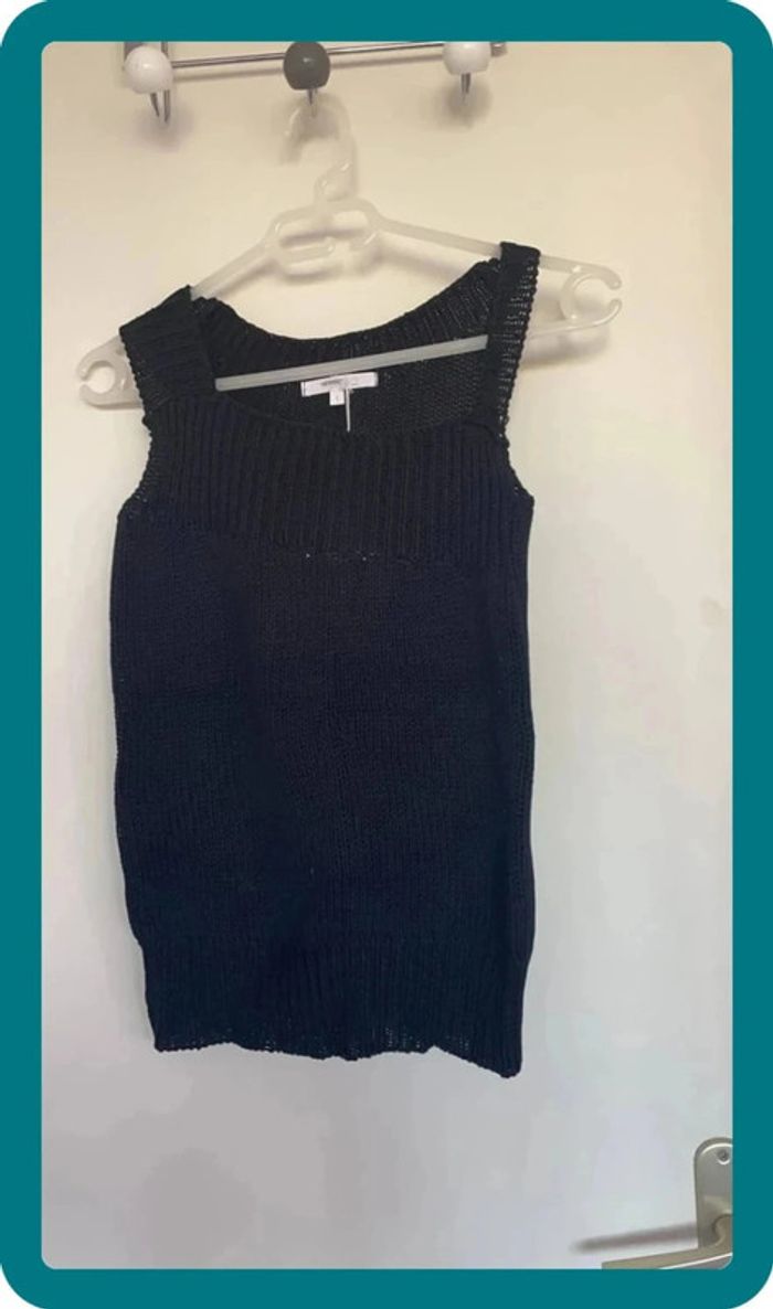 Débardeur noir asymétrique