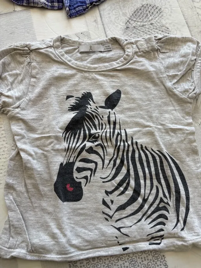 Lot 12 mois fille tee shirt mc - photo numéro 4