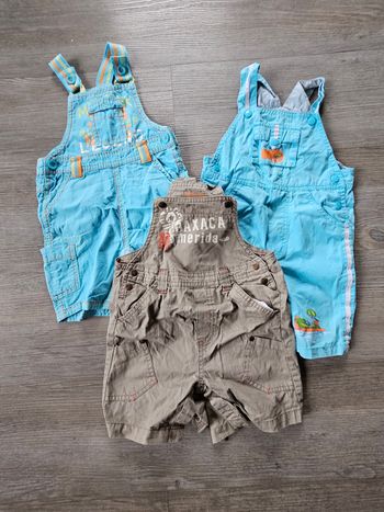 Lot de 3 salopettes été