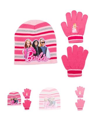 Bonnets gants TAILLE UNIQUE barbie rose  fille  enfants  et  Bonnets gants  ensemble pat patrouille  garçons et dragon ball z et spider man