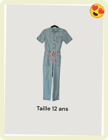 Salopette Monoprix Teens bleu taille 12 ans / 152 cm