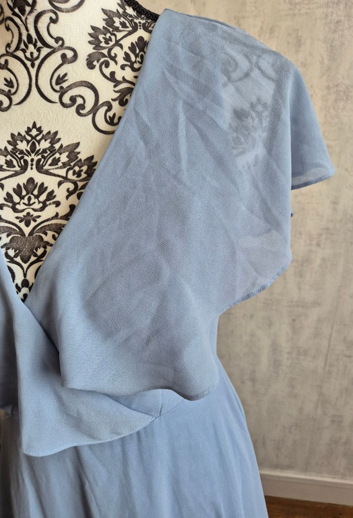 Robe de soirée bleu givre taille 38/M eva & lola - photo numéro 2