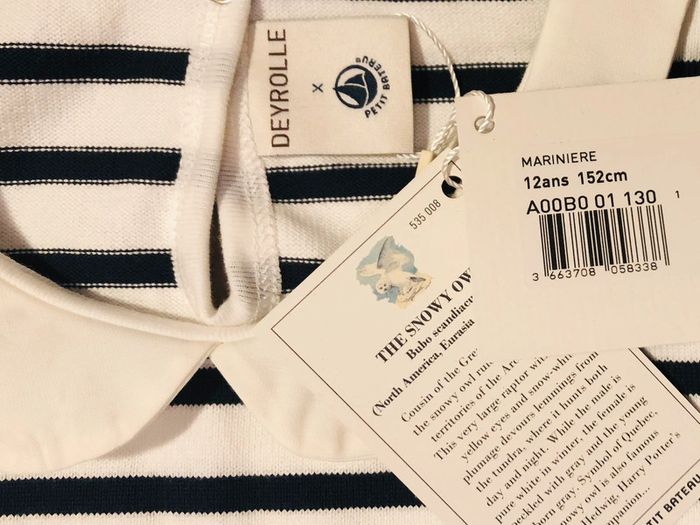 Marinière Deyrolle X Petit bateau T-12 ans - photo numéro 6