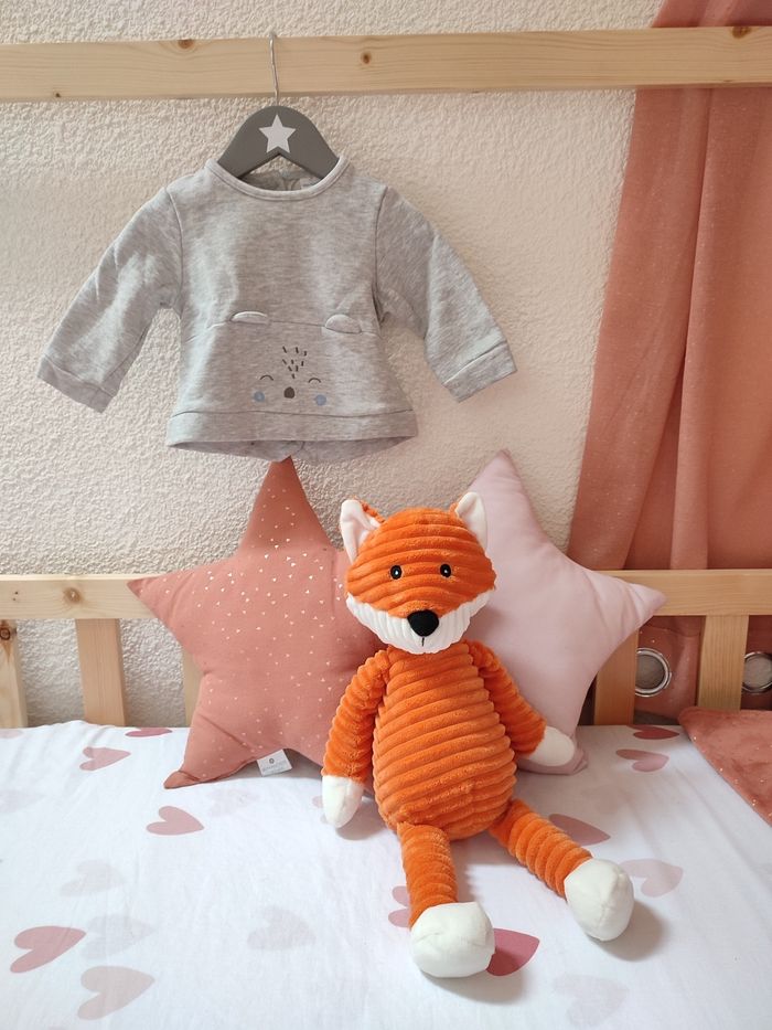 Pull bébé - Theme ours - 9 mois - Bon état - Vertbaudet