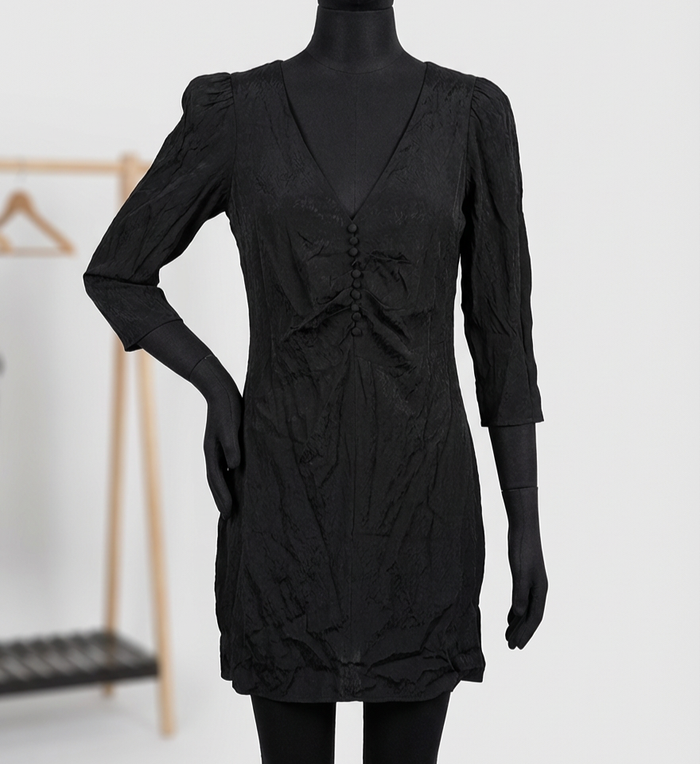 Robe Zapa noir en viscose ,Taille 36.