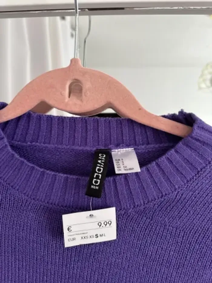 Pull Violet - H&M neuf avec étiquette - photo numéro 3