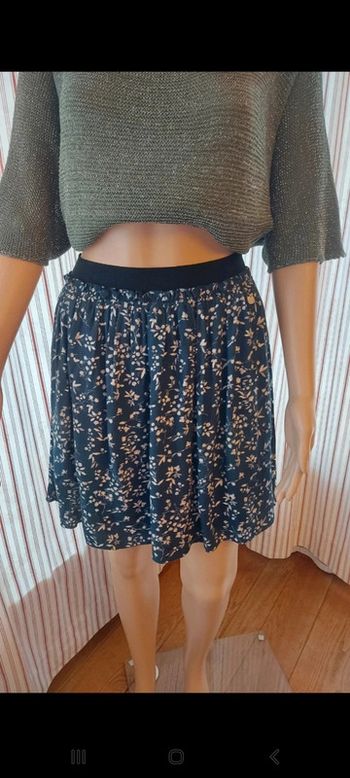 Jupe bleu fleurie Pepe Jeans t XS