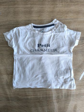 Tee shirt manches courtes garçon 12 mois