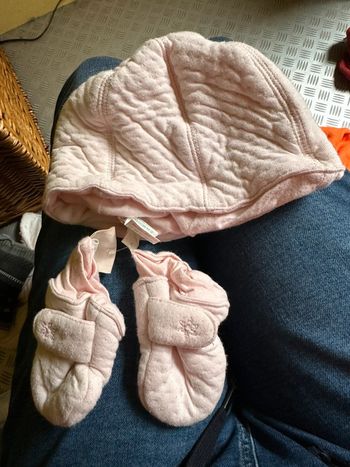 Bonnet et moufles Noukies bébé