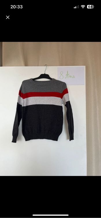 Pull fin 8 ans