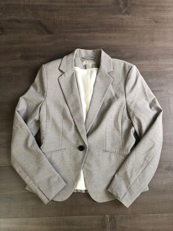 Blazer gris H&M ajusté taille 38