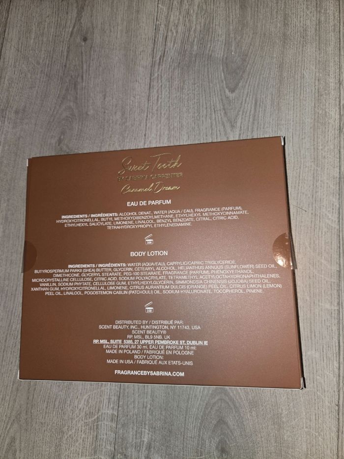 Coffret sabrina carpenter caramel dream neuf - photo numéro 2